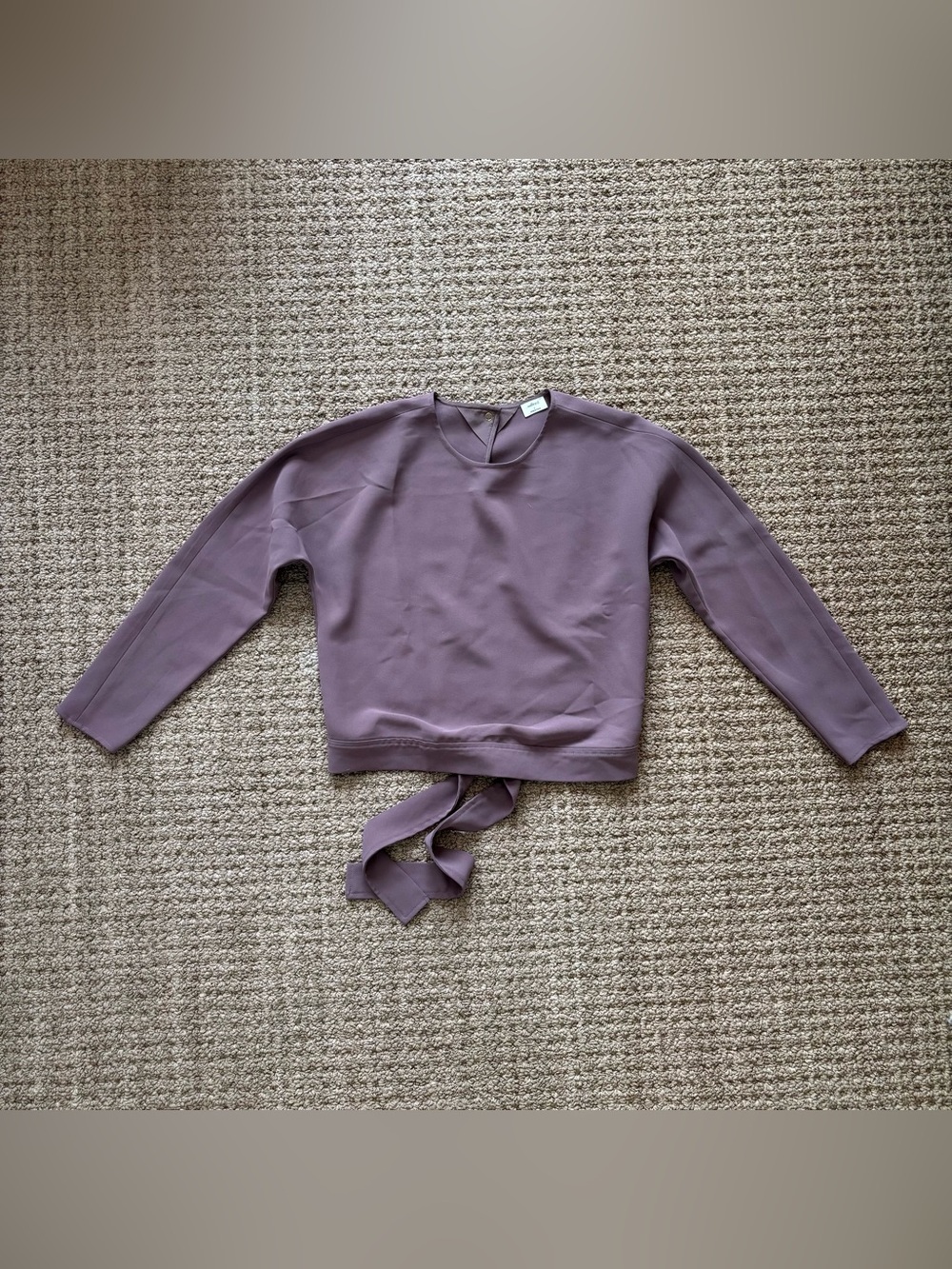 Aritzia Mauve Long Sleeve Blouse S